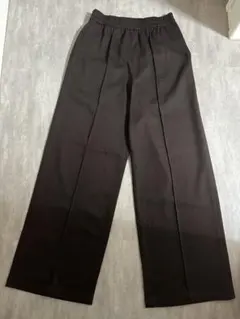 【定価¥4,990】新作 ユニクロC イージーワイドパンツ ダークブラウン S