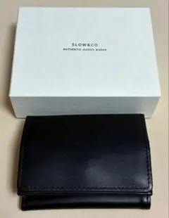 SLOW&CO 三つ折り財布 ブラック