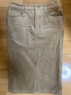 ナノユニバース　コーデュロイ　スカート