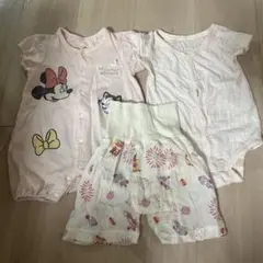 ベビー　ロンパース２枚、ズボン１枚セット