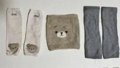 【値下げ】ベビーレッグウォーマー&腹巻き80-95センチ