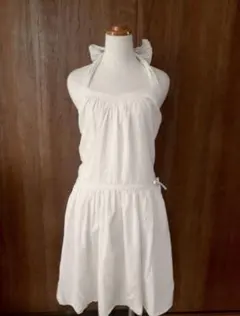 70sヨーロッパ古着 vintage フランスアンティーク フリルエプロン