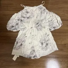 snidel フラワープリント オフショルダー