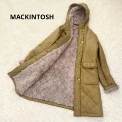 マッキントッシュ フード キルティングコート ボア ベージュ 英国製
