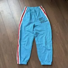 マーキーズ　サイドラインスウェットパンツ　ロゴ　ライトブルー　150