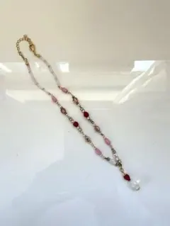 ハンドメイド　ネックレス　ビーズ