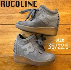 RUCOLINE 美脚足長効果 スエード スタッズ インヒールスニーカー 35のサムネイル
