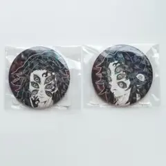 黒死牟　缶バッジ　AGF 24点セット 鬼滅の刃 黒死牟 缶バッジ シール セット - メルカリ