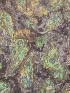 イタリア製　ペイズリー柄￼　ラメ入り