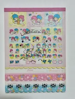 【平成レトロ】　リトルツインスターズ メモ帳