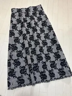 美品 SLOBE IENA フラワージャガードスカート 40