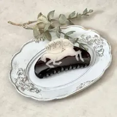 ペガサス ヘアクリップ 韓国アクセ ヘアアレンジ 髪留め バイカラー 海外風