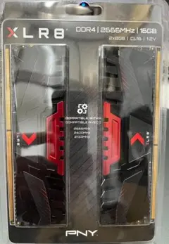 PNY メモリ DDR4 2666MHz PC4-21300 8GB×2枚