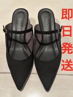 Herlipto Mademoiselle Mules ブラック37 小嶋陽菜 - メルカリ