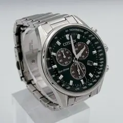 【稼働】CITIZEN シチズン エコ・ドライブ クロノグラフ 腕時計　メンズ