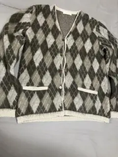 【極美品】RADIALL アーガイルモヘアカーディガン M 定価¥30240