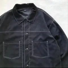 【チャオパニック】ジャケット ブラック ステッチ L