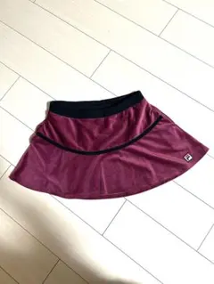 FILA ベロアワインレッド スコート