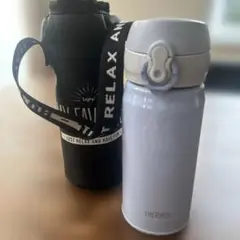 THERMOS 水筒 ボトル カバー付き ライトブルー　350のサムネイル