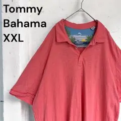 トミーバハマ XXL ピンク ポロシャツ　半袖　アメリカ古着　ビーチ　夏　ビッグ