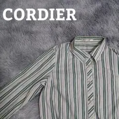 CORDIER　レディースシャツ　ストライプ長袖シャツ(132)のサムネイル