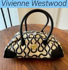 値下《ユーズド希少》★ヴィヴィアンウエストウッド★スクイーグル柄ミニバックBK