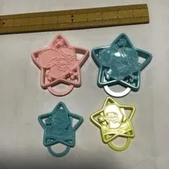 A*n様 キキララ　星型キャラクタークリップ4個セット　昭和レトロのサムネイル