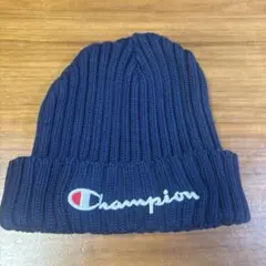 champion ネイビー　ニット帽