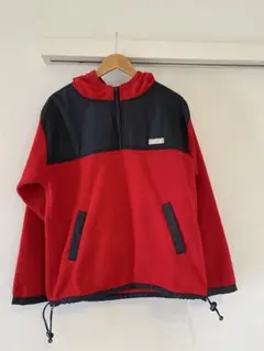 ヴィンテージVans USA製フリースジャケット レッド/ブラック