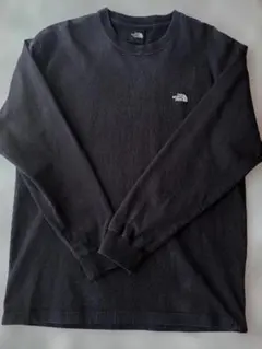 THE NORTH FACE 刺繍ロゴ ロンT ダークグレー メンズ　M