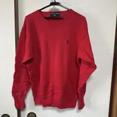Ralph Lauren ラルフローレン M ニット セーター レッド