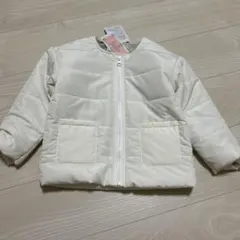 バースデイ　中綿ジャケット　アウター　ブルゾン　ホワイト　白色　キッズ　100