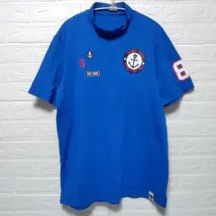 PEARLYGATES パーリーゲイツ　半袖モックネックシャツ　ウェア　ブルー