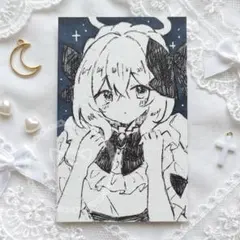 ウマ娘 マンハッタンカフェ アナログ 手描きイラスト ファンアート