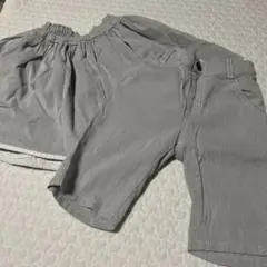 HUSHUSH ピンストライプ　男女双子　リンクコーデ