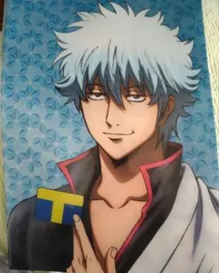 希少　銀魂　TSUTAYA 坂田銀時　開閉式ロングクリアホルダー