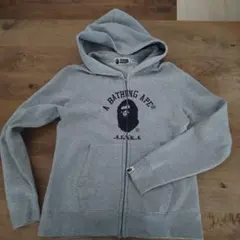 A BATHING APE ジップアップパーカー グレー Mのサムネイル