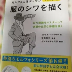 服のシワを描く