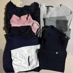 6点セットまとめ売り　多色長袖トップス　MーL フリーサイズ