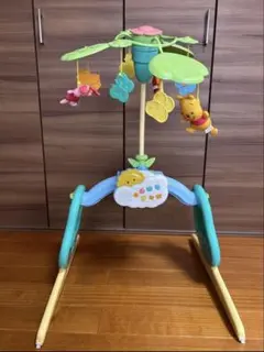 [美品]プーさん えらべる回転6wayジムにへんしんメリーのサムネイル