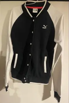 PUMA ジャージ ネイビー×ホワイト Mサイズのサムネイル