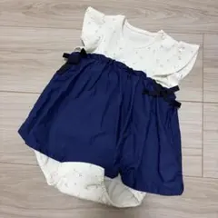 アプレレクール　70 ロンパース　花柄のサムネイル