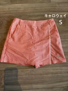 キャロウェイ 赤白ストライプ キュロット S