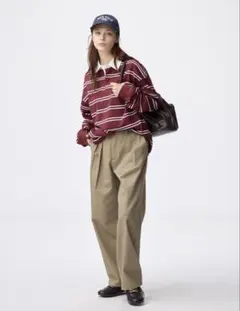 GU チノバレルレッグタックパンツ M