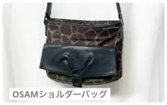 OSAMヒョウ柄ショルダーバッグ 中型