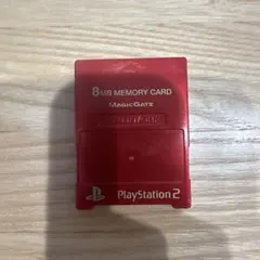 PlayStation 2 8MB メモリーカード 赤