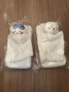 【未使用品】ちいかわ おふとんぬいぐるみ ティッシュケース ちいかわ ハチワレ