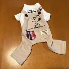 スヌーピー オーバーオール ペット服