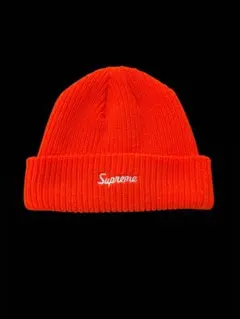 【ほぼ新品】Supreme ニット帽 オレンジ