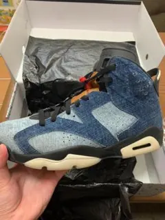 新品黒タグ付 NIKE AJ6 WASHED DENIM 28cm - メルカリ